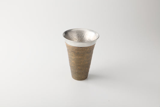 宙 sora - フリーカップ　中空外陶内錫（金）　【名入れ可】