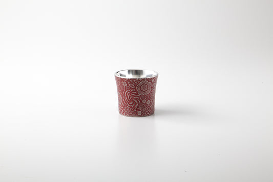 舞花 ぐい吞み　朱 - mai-r