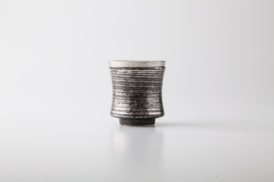 蓮 ren -  盃（銀）中空外陶内錫　【名入れ可】