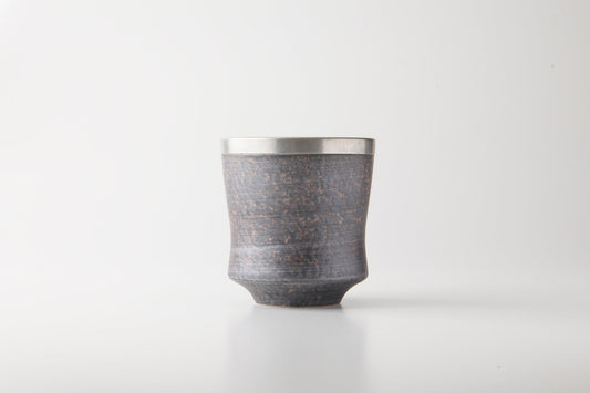 宙 sora - ロックカップ（銀） 中空外陶内錫　【名入れ可】